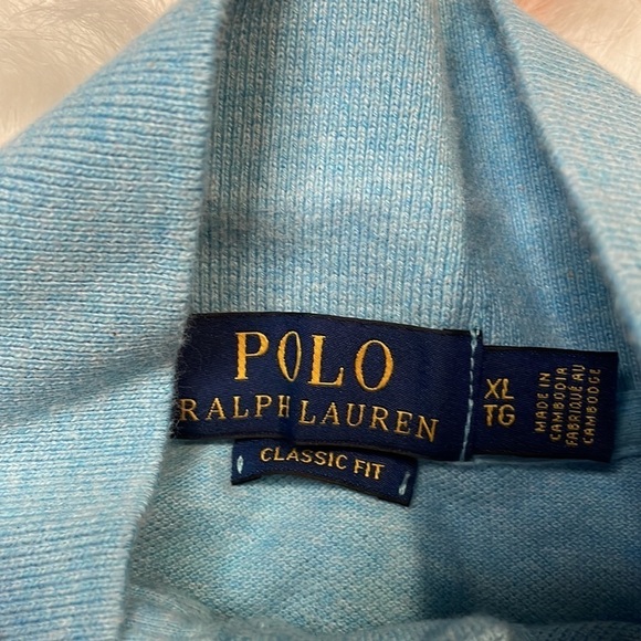 POLO Ralph Lauren Light Blue Classic Fit Short Sleeve Polo T Shirt Size XL - Picture 5 of 7